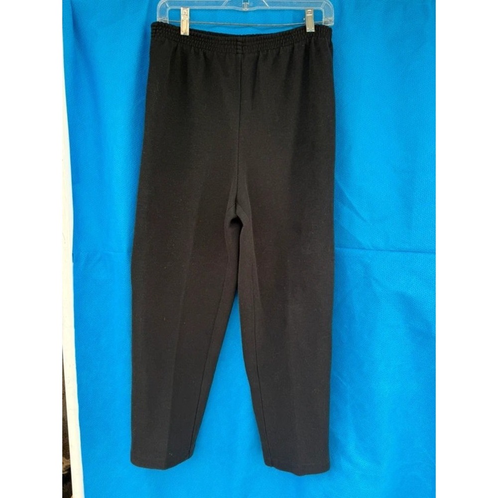 Teddi Of California Vintage Pull On Pants Black  Comfort Waistband Size 12
